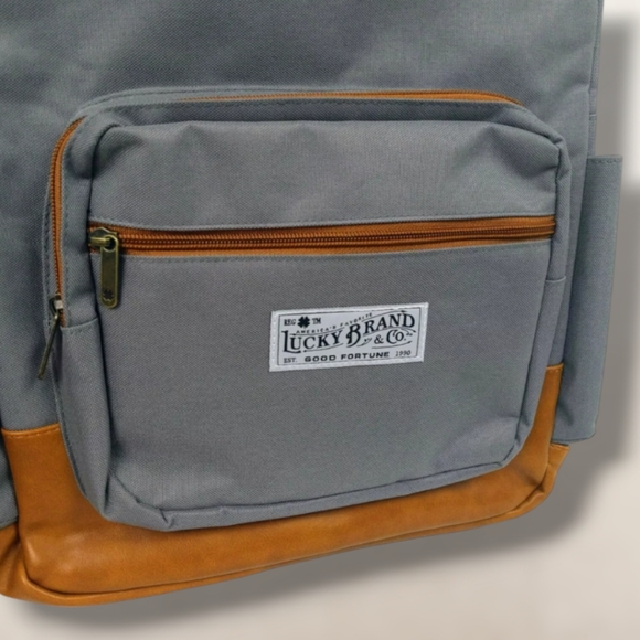 NWT Lucky Brand Grey Backpack - Picture 5 of 7